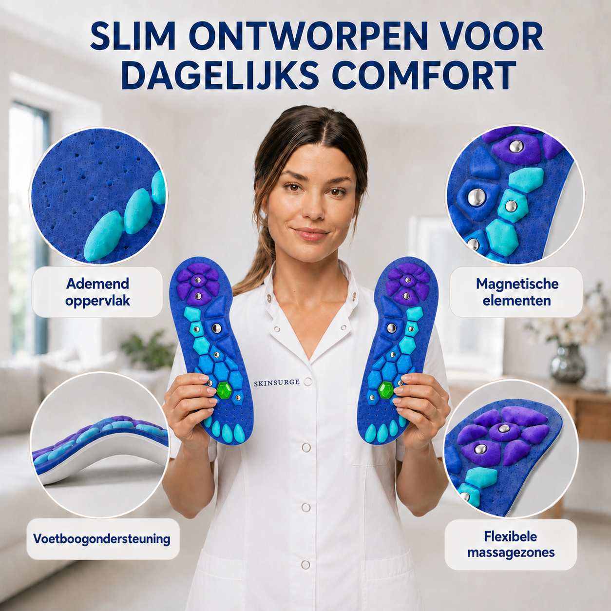 SlimWalk™ Magnetische Inlegzolen | Elke Stap Richting een Slanker Figuur